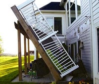 Deck collapse