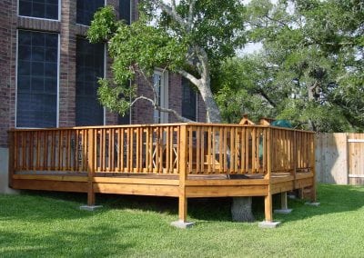 Elevated Deck with a Tree Through It